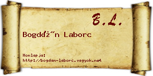 Bogdán Laborc névjegykártya
